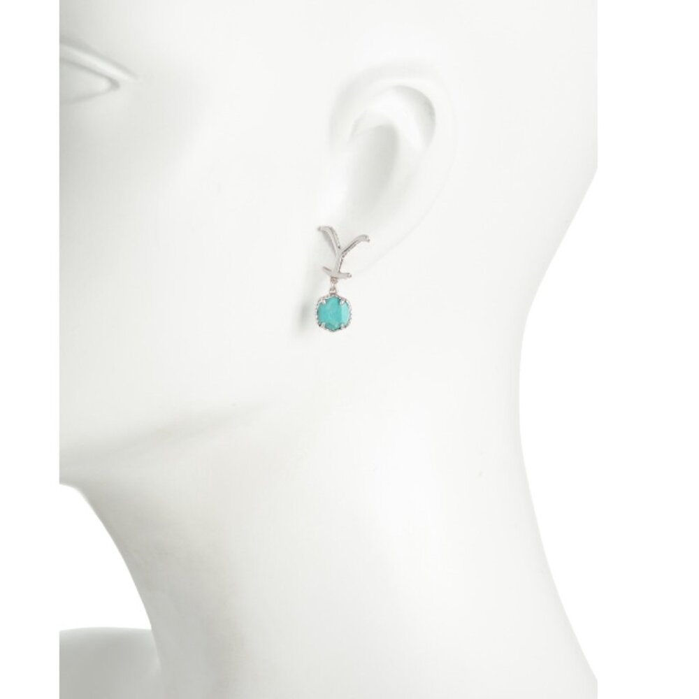 Kendra Scott Silver Silver Turquoise Dutton Drop … - image 2